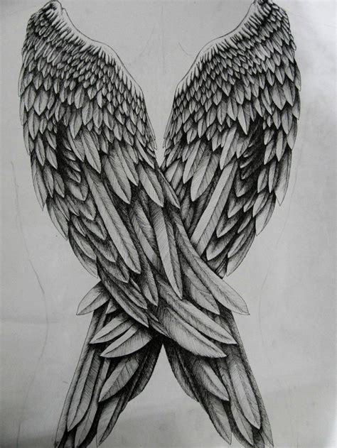 drawing of angel wings|pencil drawings of angel wings.